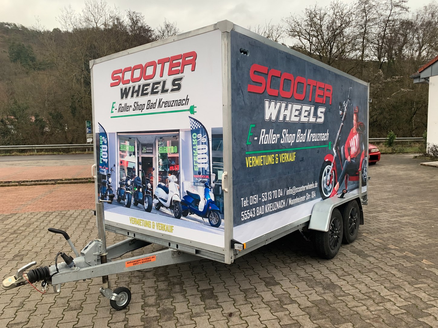 Scooter Wheels – gestaltete Stirnseite und Seitenfläche
