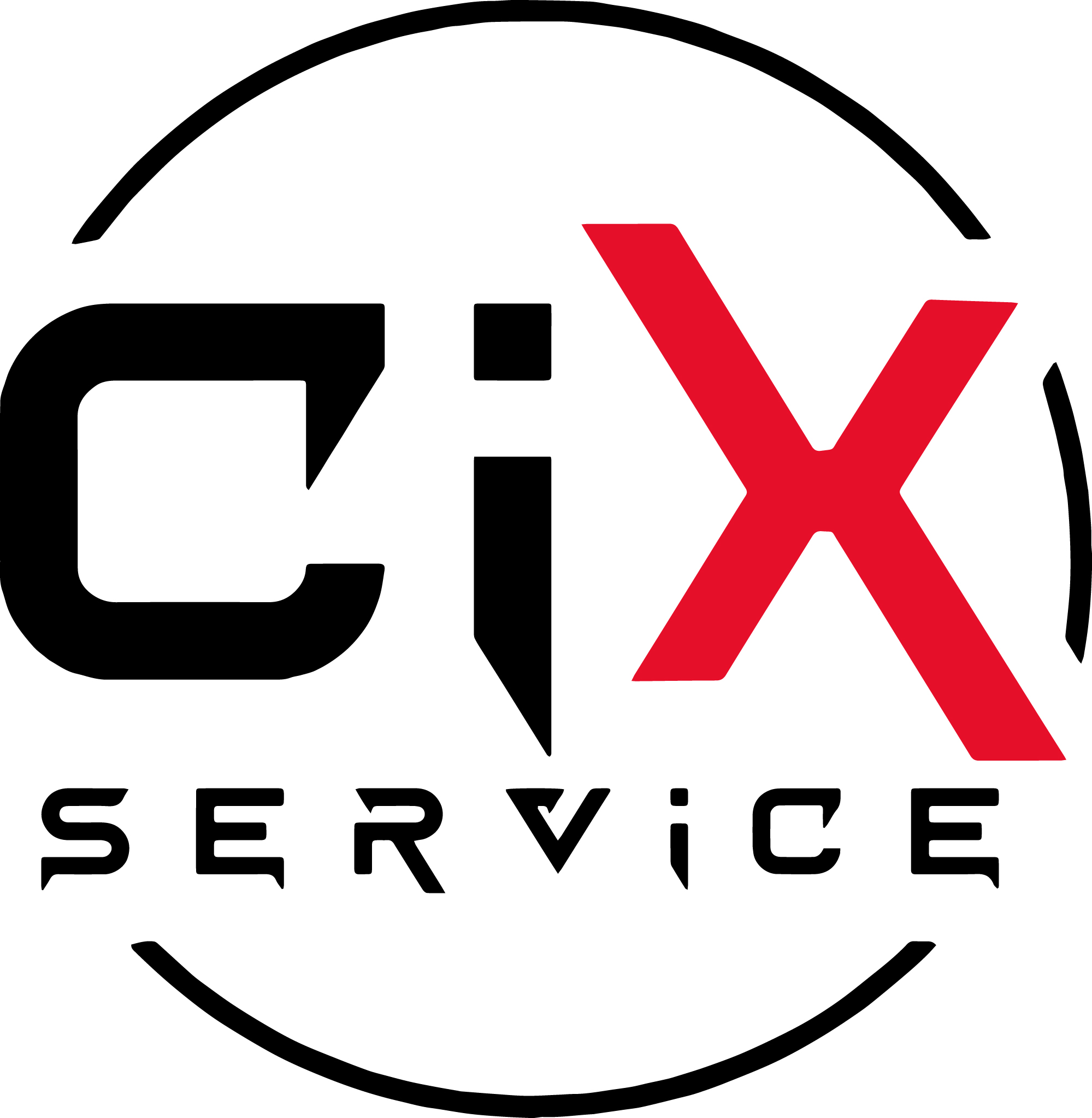 Cix Service – Firmenlogo zum Kundenprojekt T-Shirts und Jacken
