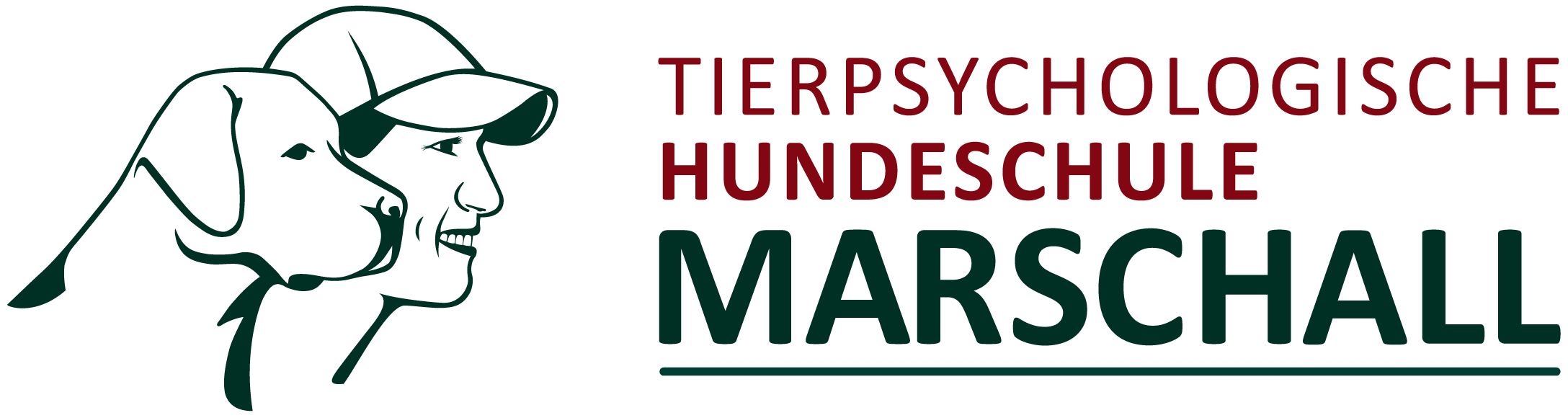 Verwendetes Druckmotiv der Tierpsychologischen Hundeschule Marschall